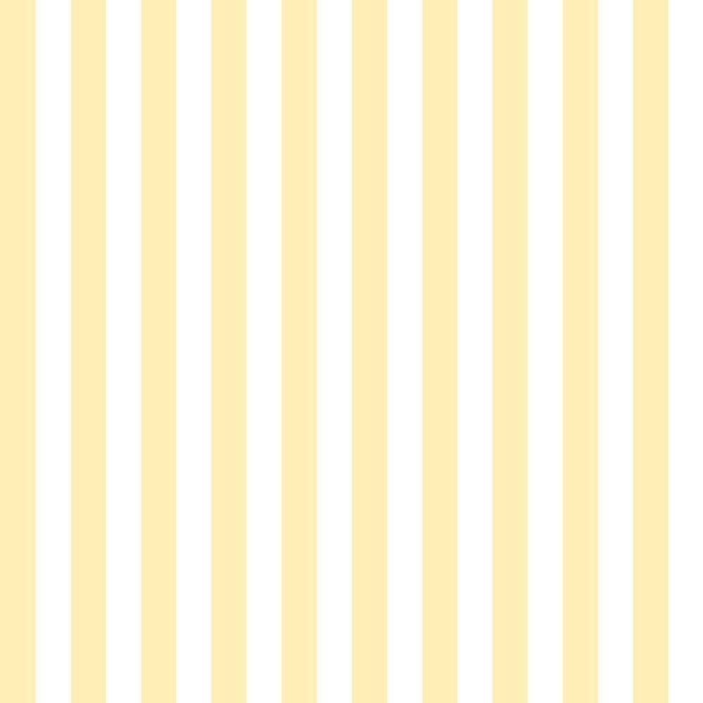 Papel De Parede Doce Estilo Listrado Amarelo 81710