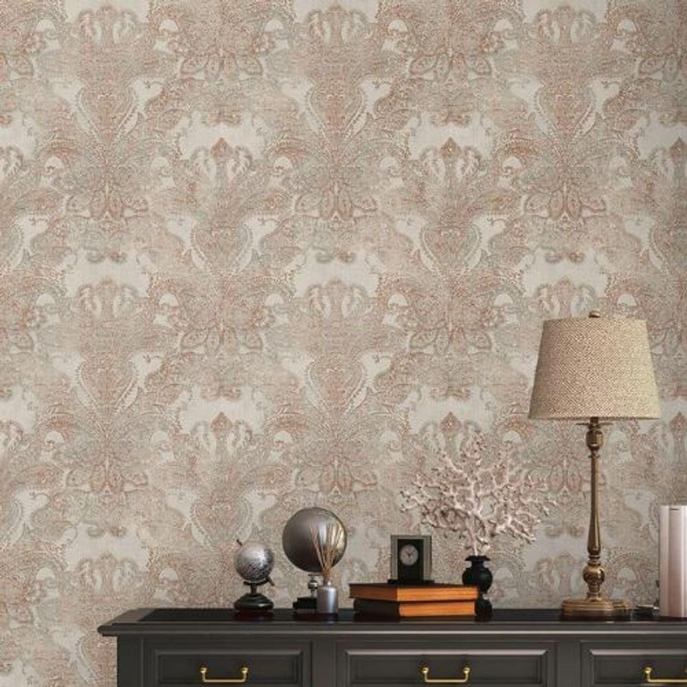 Papel De Parede Metropolitan Stories 3 Arabesco Cinza 391191ms