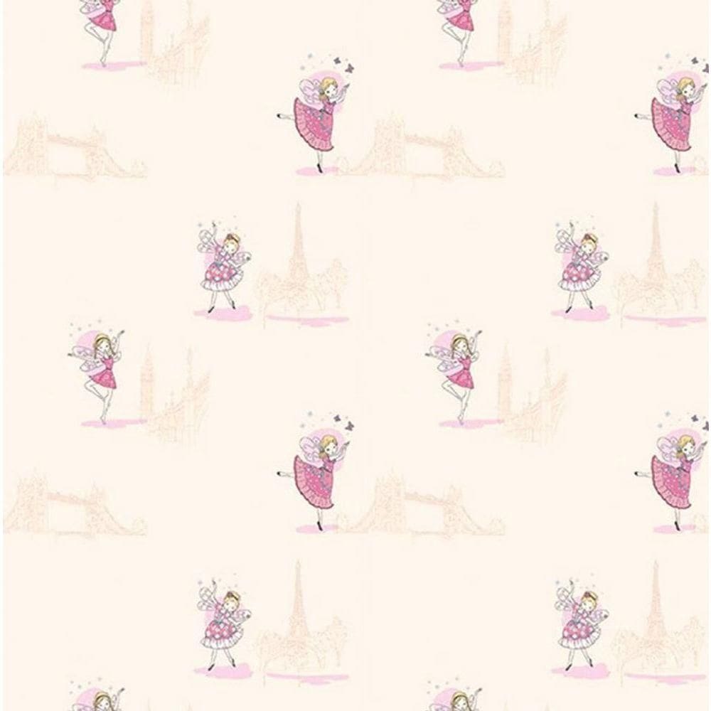 Papel De Parede All Kids Fadas H2911803 Rolo 10m X 0,53m