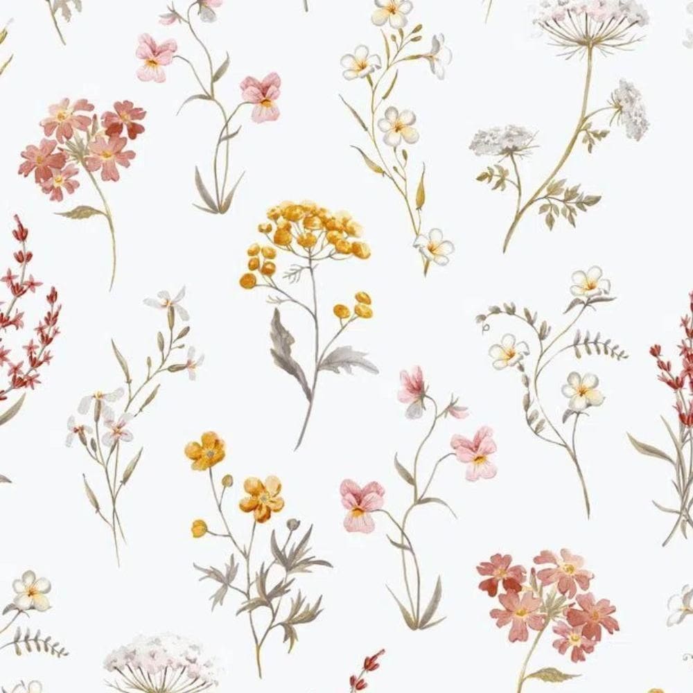Papel De Parede Hana Floral Vermelho 1901-3