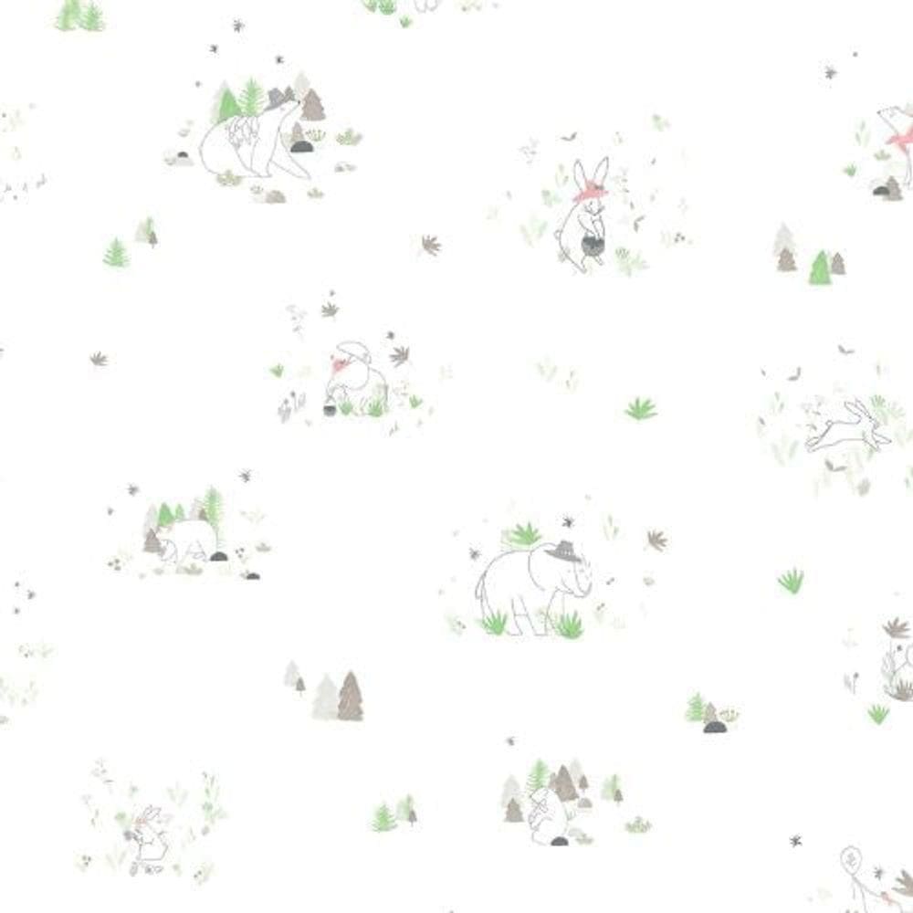 Papel De Parede Tartine Et Chocolat 4 Infantil Verde 36230604tc