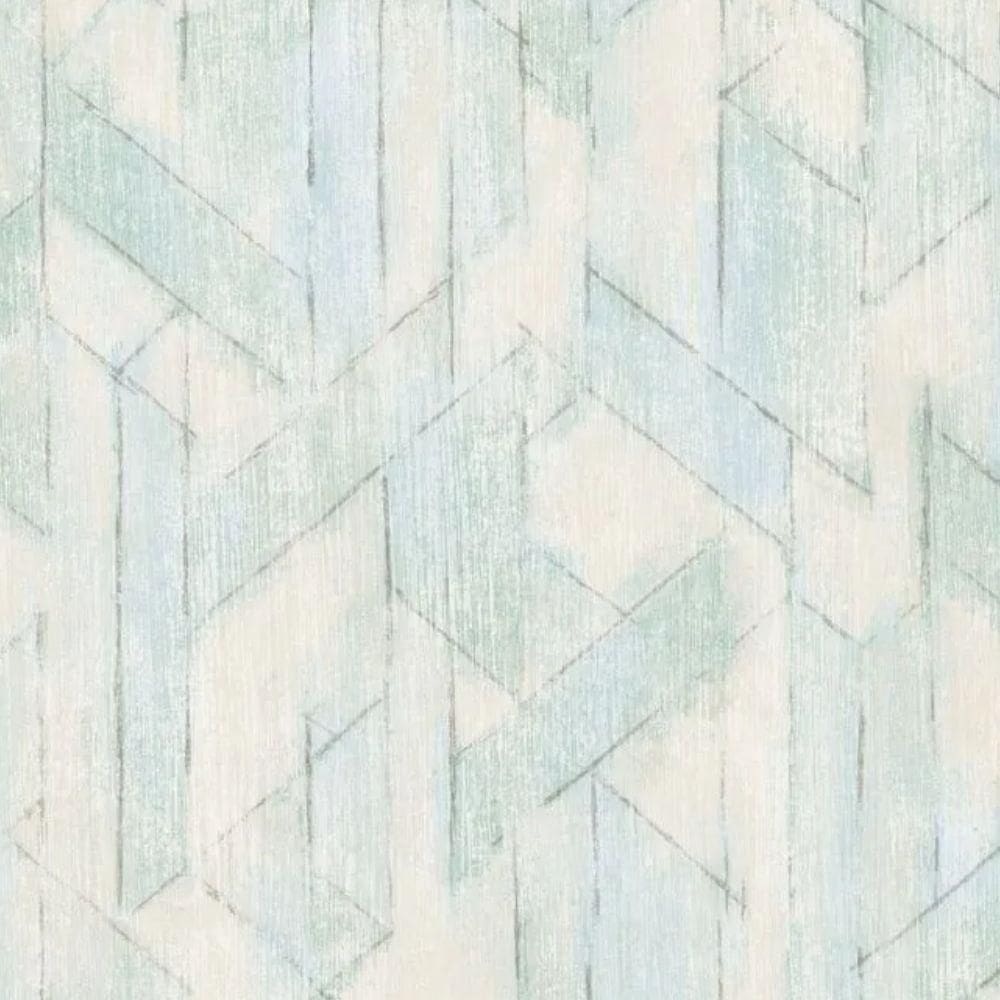 Papel De Parede Nature Geométrico Verde Tonu1005