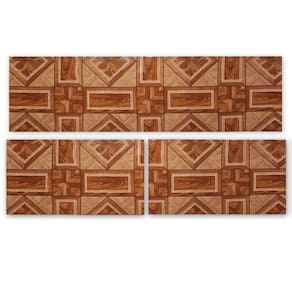Kit 3 Peças Jogo Cozinha Passadeira Manta Vinilico Laminado Taco Real