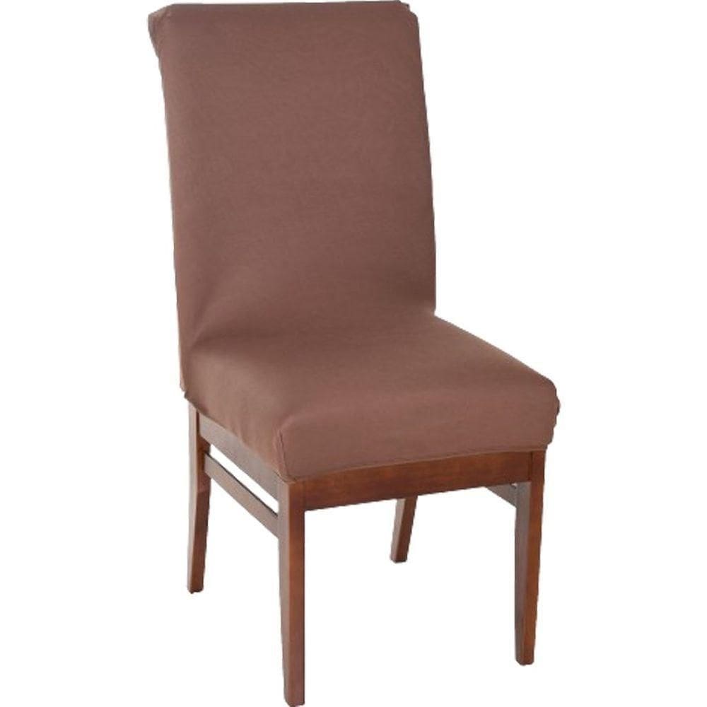 Kit 10 Capa De Cadeira Malha Gel Ajustável Tabaco