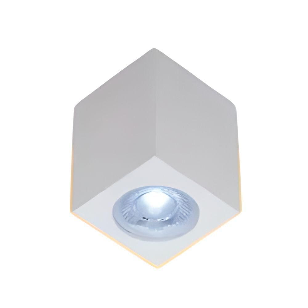 Spot Sobrepor Branco Quadrado Cubo Para Par20