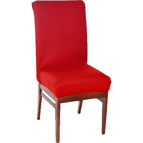 Kit 4 Capa De Cadeira Malha Gel Ajustável Vermelho