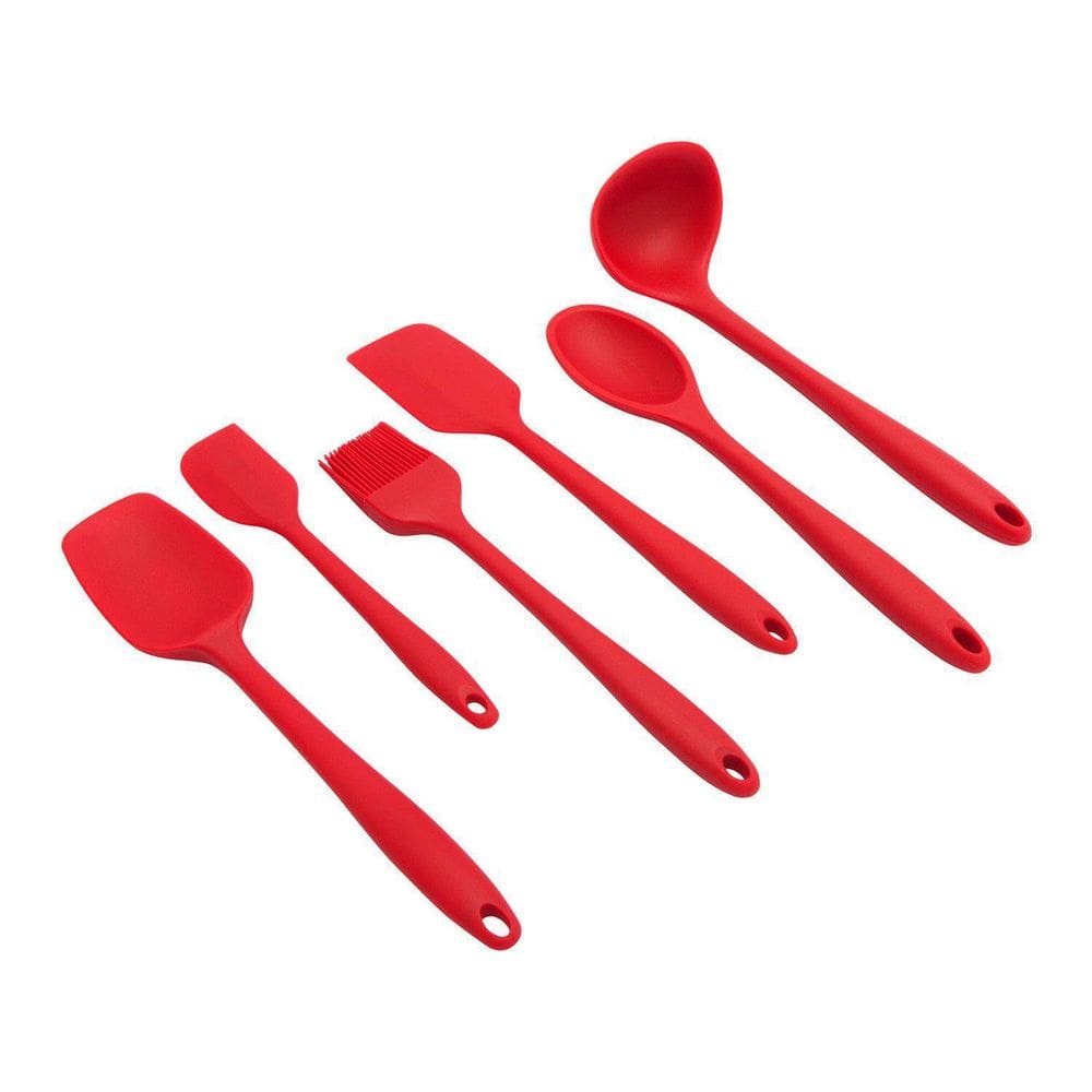 Jogo Com 6 Utensilios Em Silicone Kitchen-Utsi108