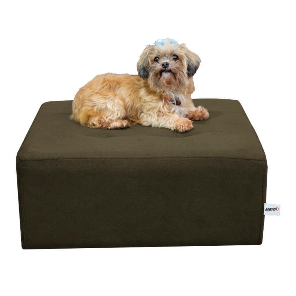 Cama Box Para Cachorro E Pet Quadrado Marrom Escuro