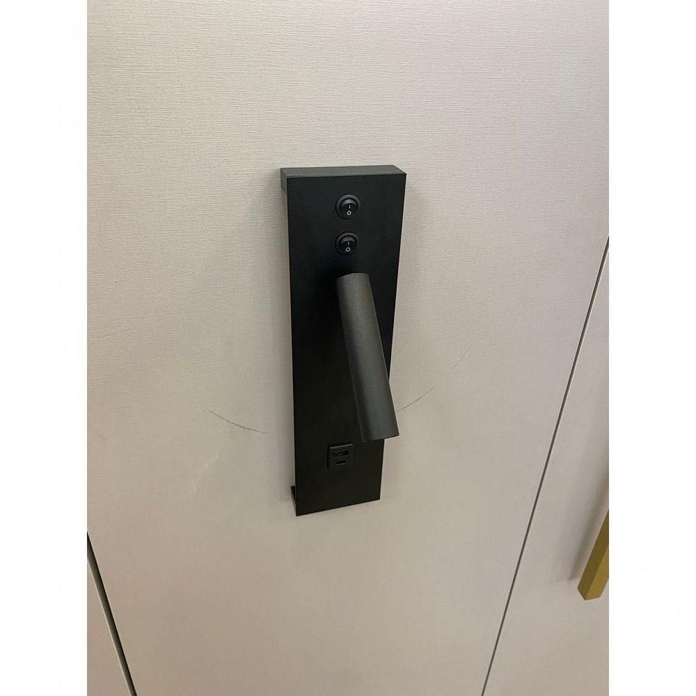Gaya Arandela Led 12w 3000k Biv C-usb Preto 1790