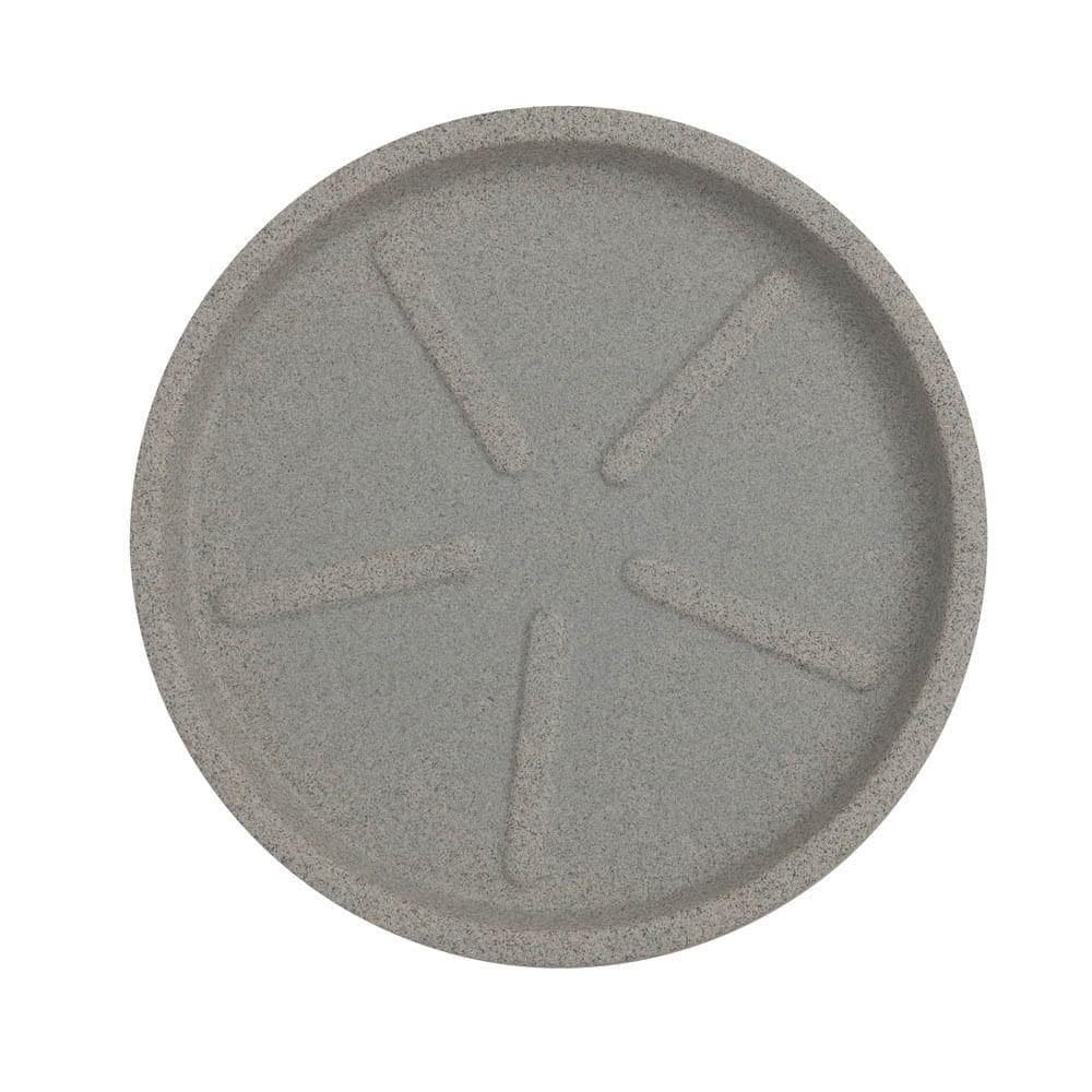 Prato De Vaso Redondo 36 X 3 Cm Cor 13 - Granito Pedra