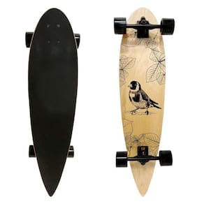 Skate Longboard Radical Montado Em Madeira, Ideal Para Adultos, Juvenis E Infantis, Suporta Até 80kg, Estilo E Desempenh