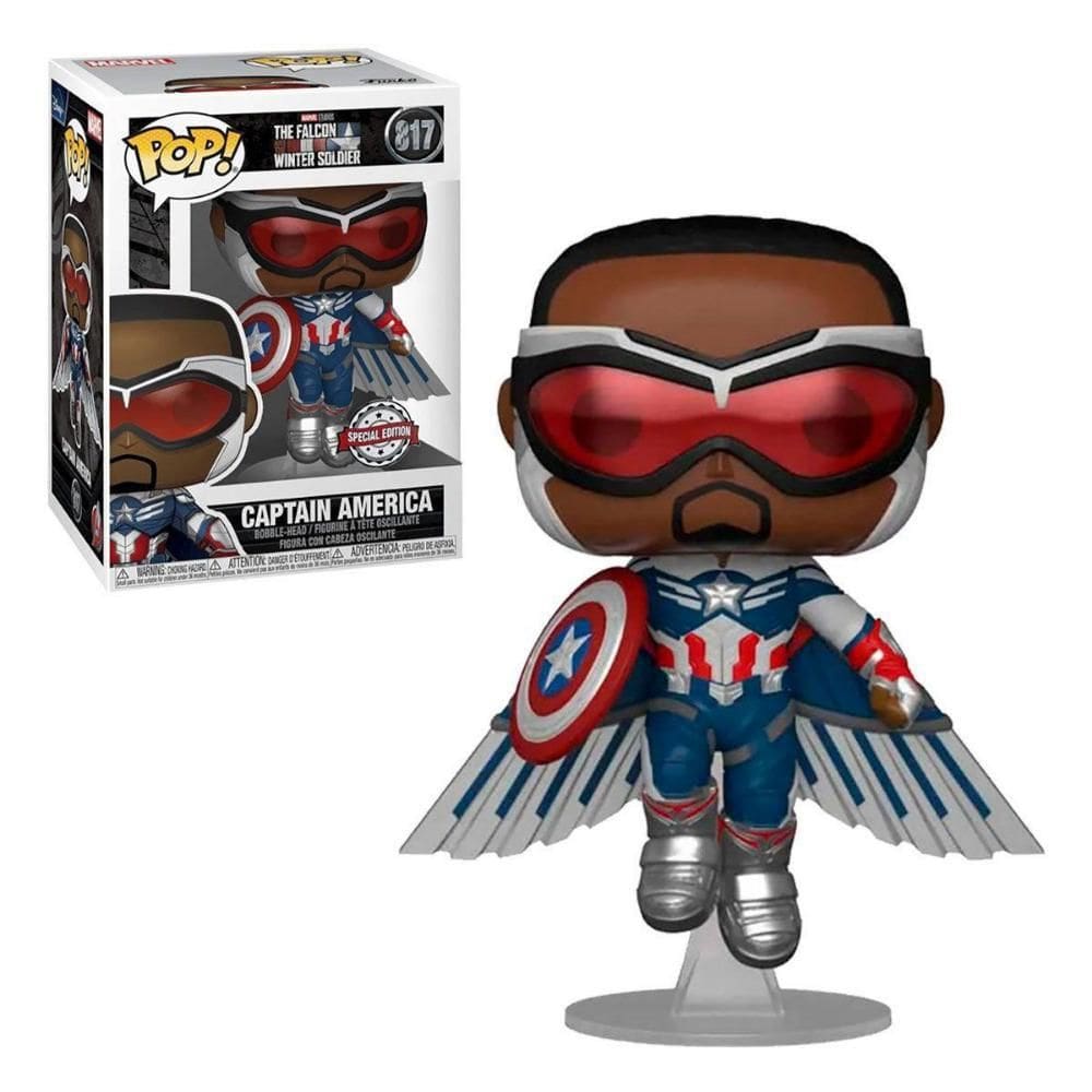 Boneco Funko Pop Capitão America Falcão Marvel 817
