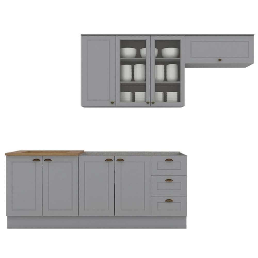 Cozinha Modulada 5 Pecas 280cm Ce379 Americana Henn