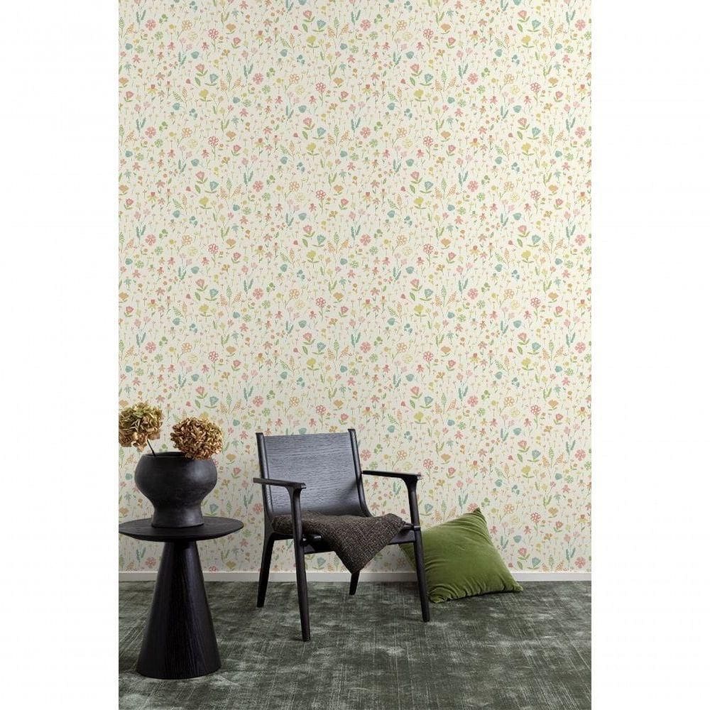 Papel De Parede Maison Floral Colorido Mn3505