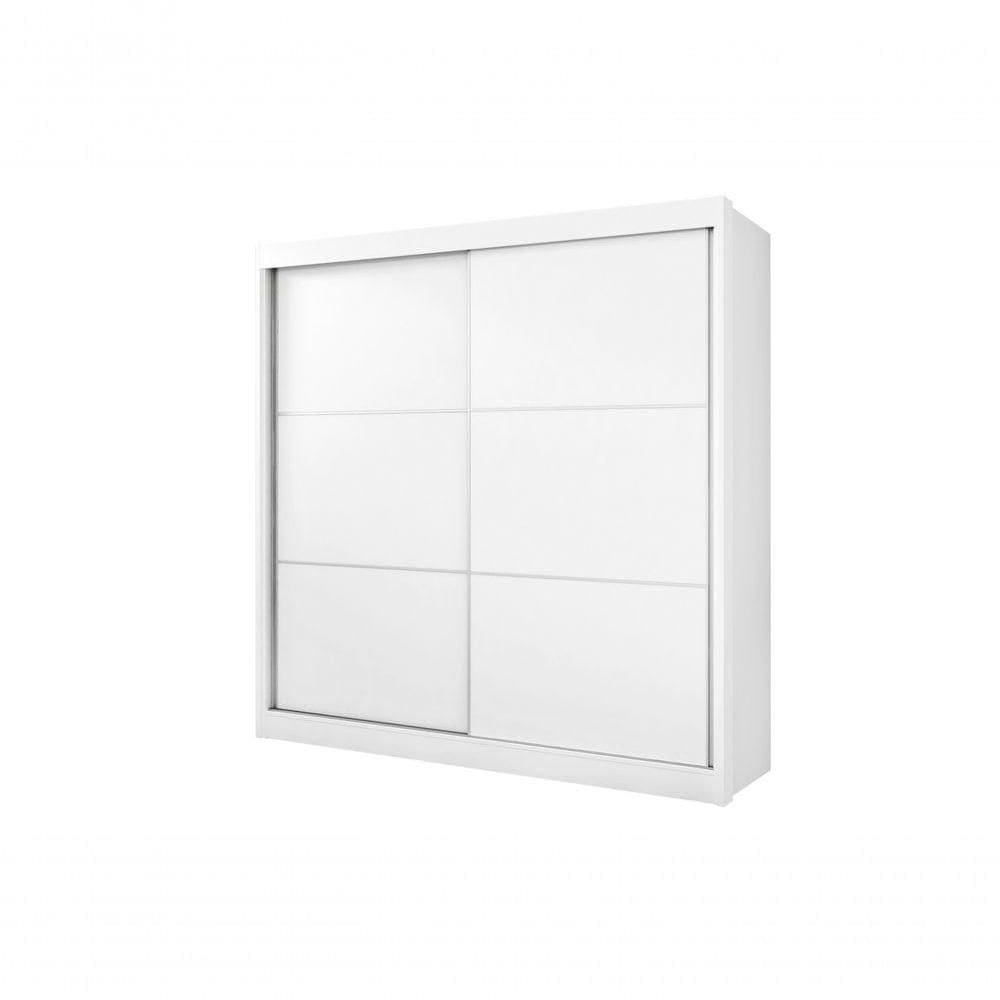 Guarda Roupa Casal Cancun 2 Portas 6 Gavetas Sem Pés - D` Doro Branco