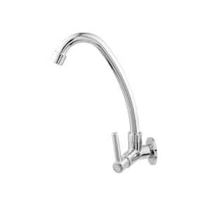 Torneira Para Cozinha Parede 1/4 De Volta Metal Cromado 1167 C-72