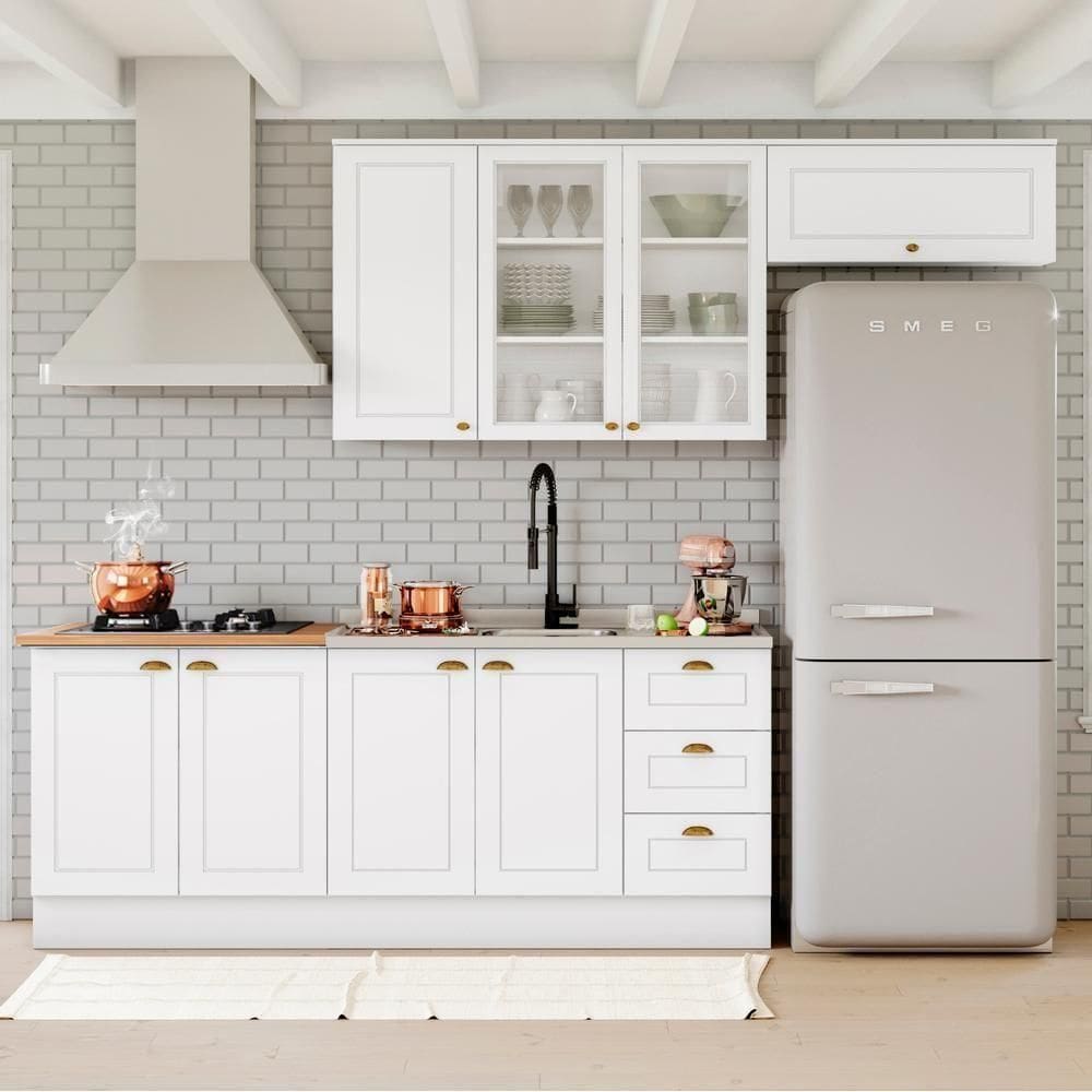 Cozinha Modulada 5 Pecas 280cm Ce379 Americana Henn