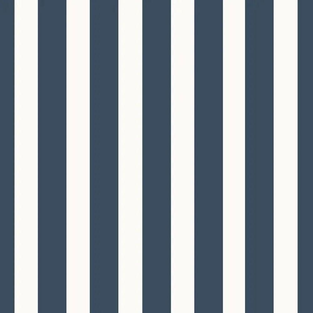 Papel De Parede Revoada Listrado Marinho 4420