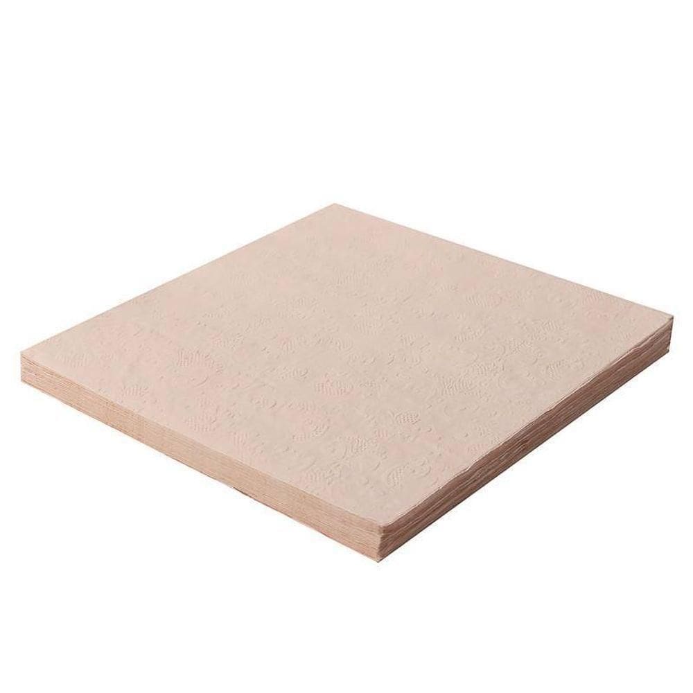 Guardanapo Folha Dupla Alto Relevo 32x32cm Rosa Bebê - 20 Un