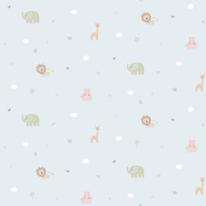 Papel De Parede Lullaby Azul Claro 2223 - Rolo 10m X 0,53m