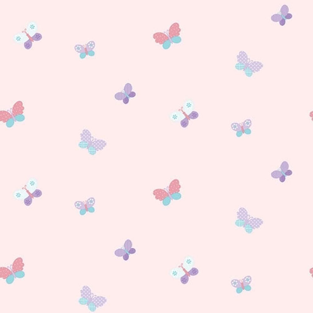 Papel De Parede Just 4 Kids Borboletas G56008 - Rolo 10m X 0,52m
