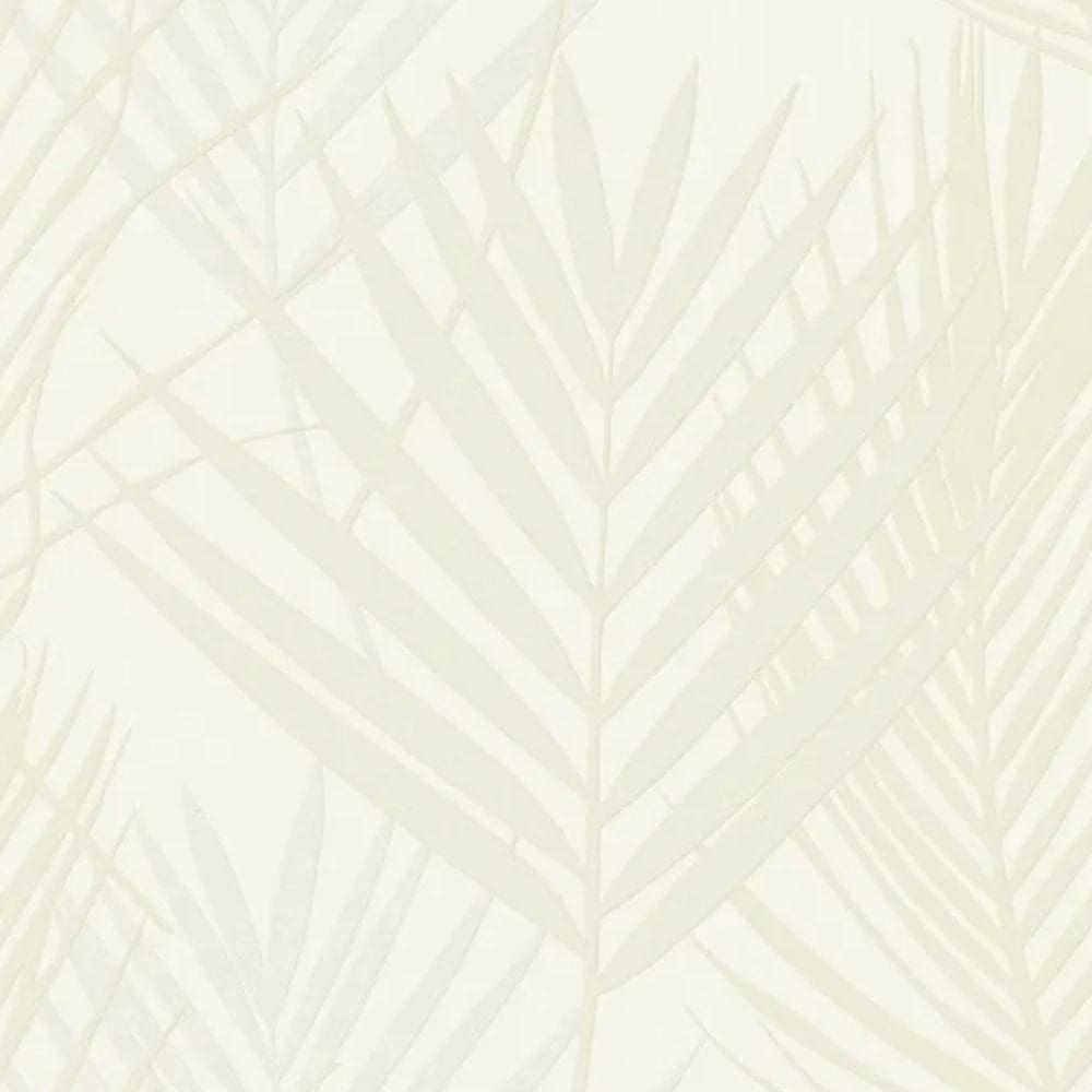 Papel De Parede Tissé Folhagem Branco 20701