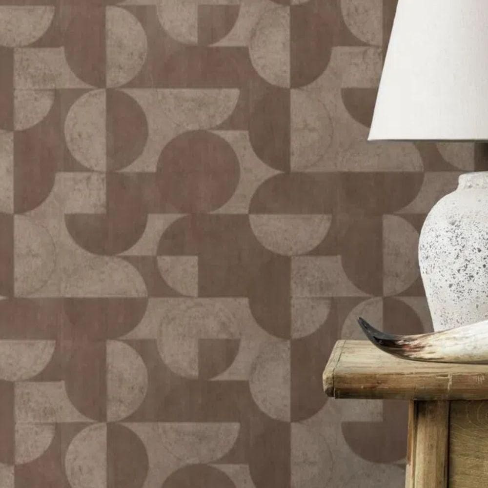 Papel De Parede Concrete Geométrico Cinza 521368