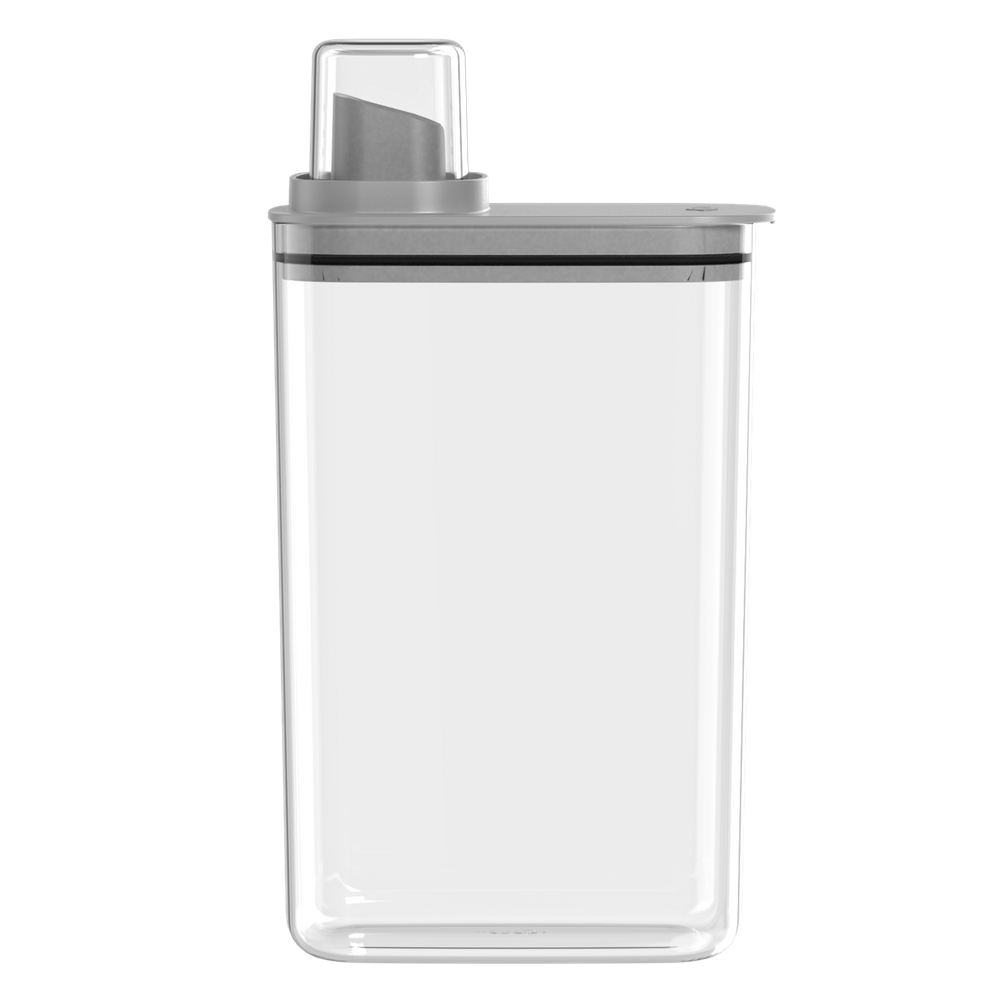 Dispenser Organizador Lavanderia 2,3 e 1,5L amaciante sabão em pó - Cinza Branco OU