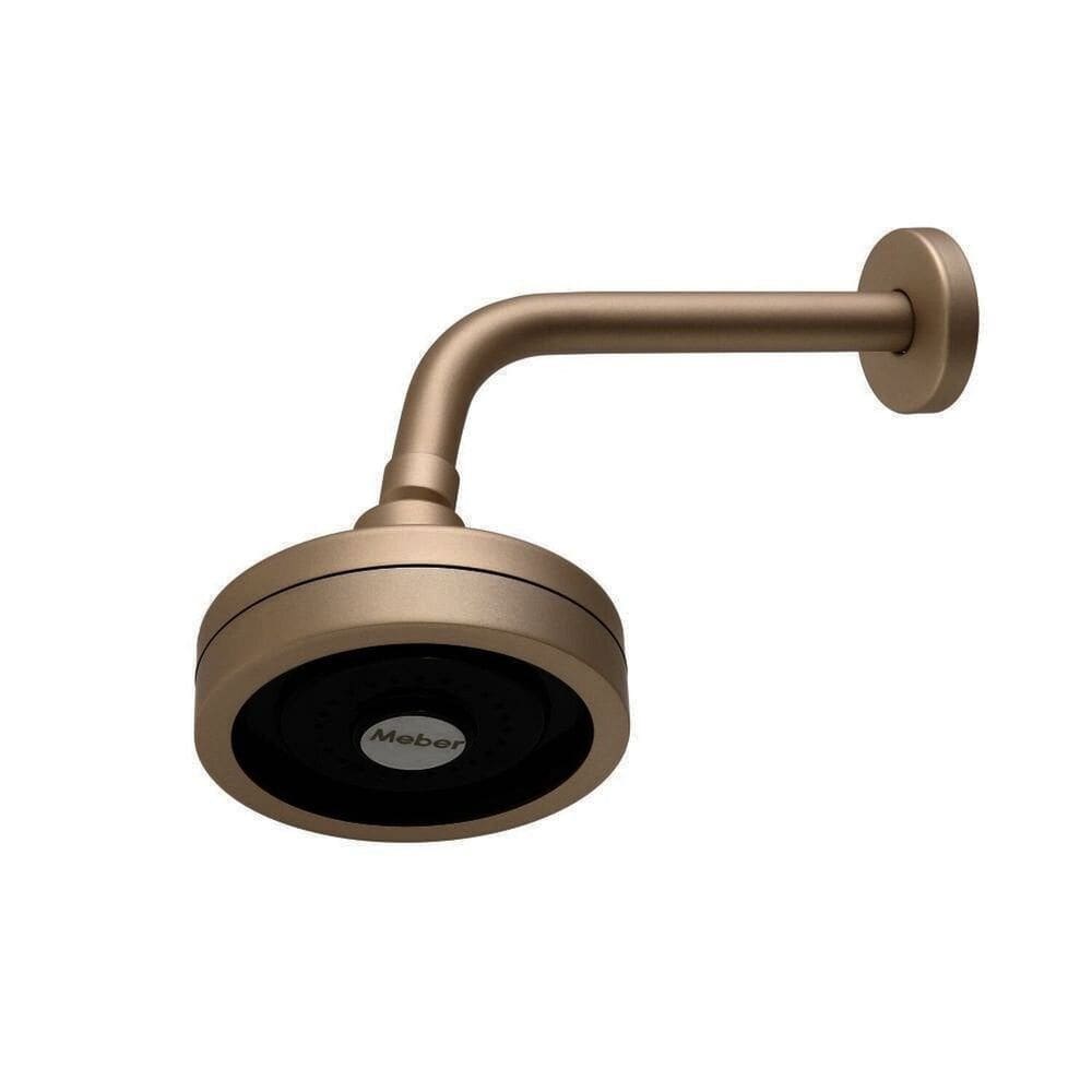 Ducha de Aço Parede Max Meber Metais Dourado Matte