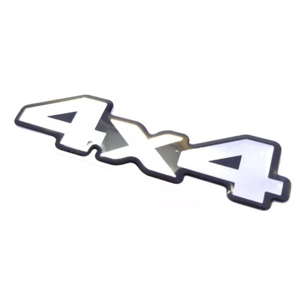 Emblema Adesivo Resinado 4X4 L200 Triton Preto 4X4Rs
