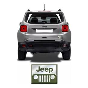 Aplique Emblema Jeep Renegade Resinado Cromado Res08 Fgc
