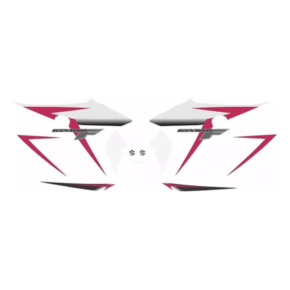 Kit Adesivos Emblemas Suzuki Gsx 650F 2012 Moto Branca Preta