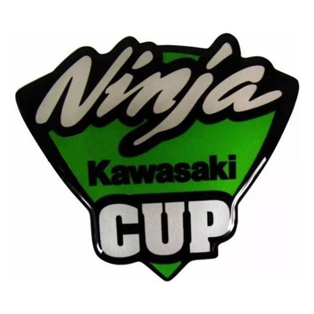 Adesivo Kawasaki Ninja Cup Resinado 10X9 Cms Re16 Fk