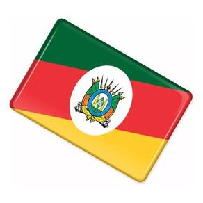 Adesivo Bandeira Rio Grande Do Sul Alto Relevo Caminhão Bd5