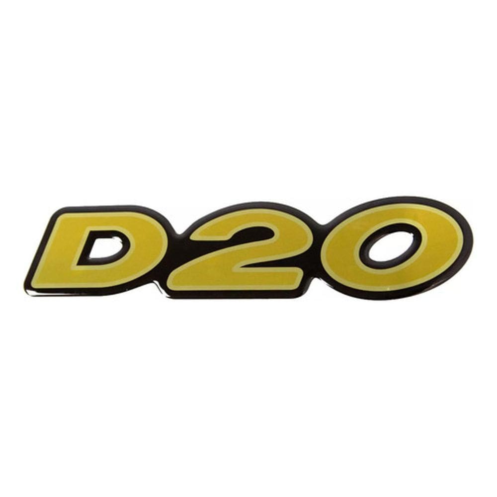 Adesivo Emblema Chevrolet D20 Resinado Dourado D20R02 Fk