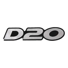 Adesivo Emblema Chevrolet D20 D 20 Resinado Prata D20R01