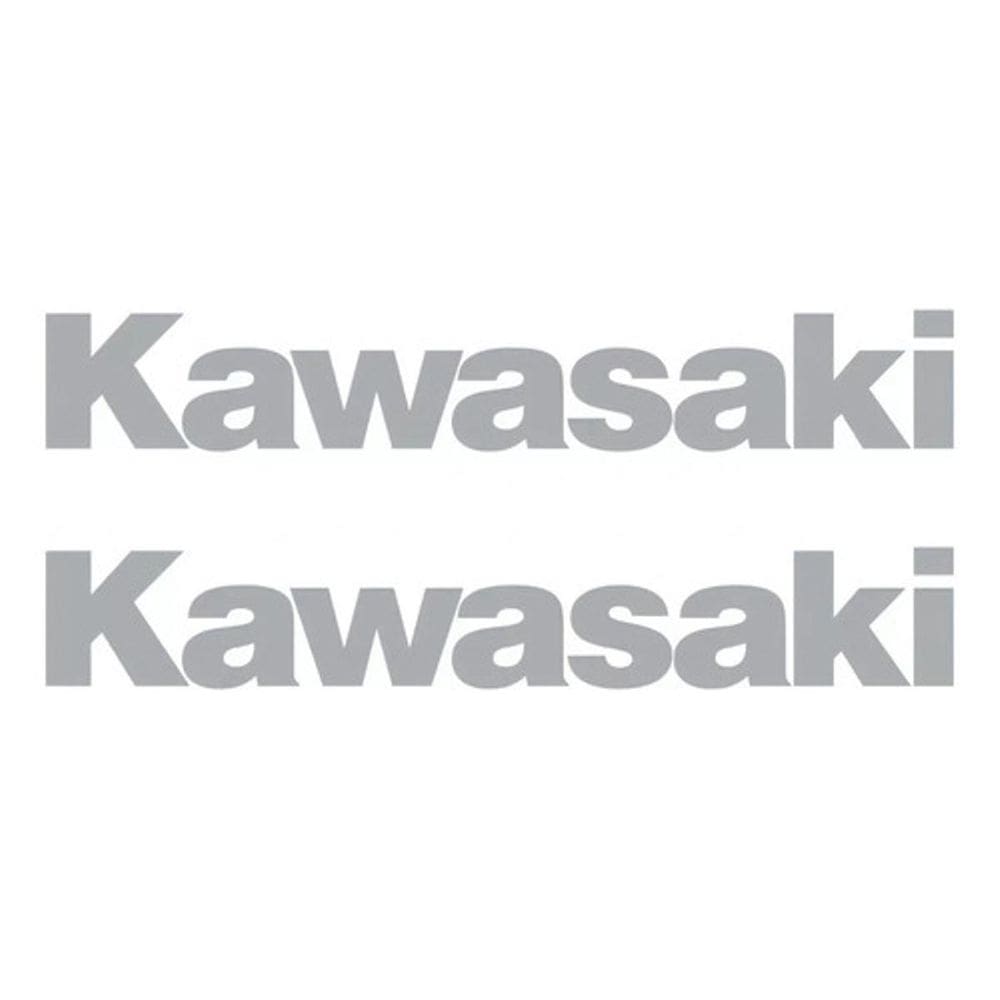 Par Adesivo Faixa Compatível Com Kawasaki Tanque- Prata 01