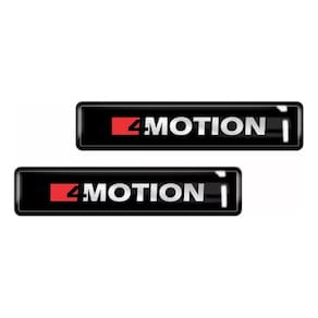 Kit Adesivos Emblemas Lateral Coluna Amarok 4Motion Resinado