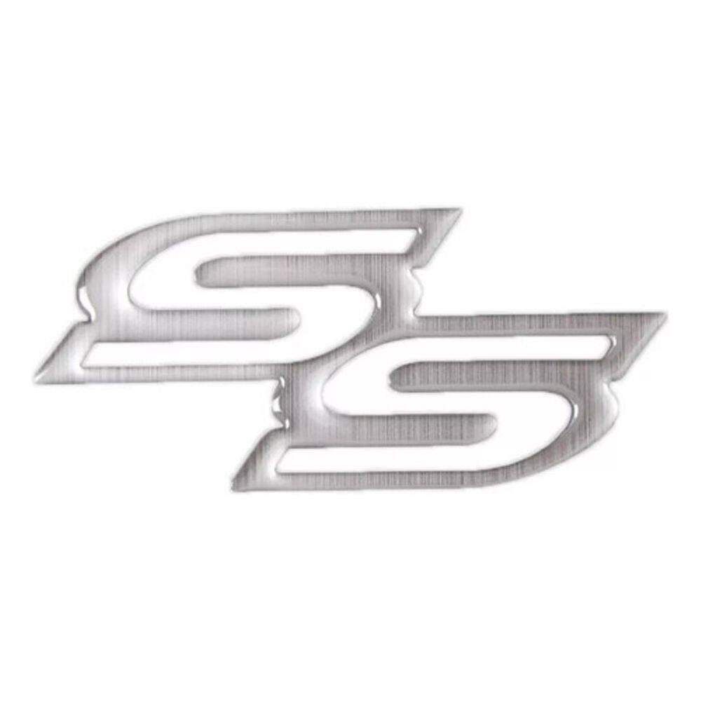 Adesivo Emblema Astra Ss Resinado Aço Escovado Relevo Ass01