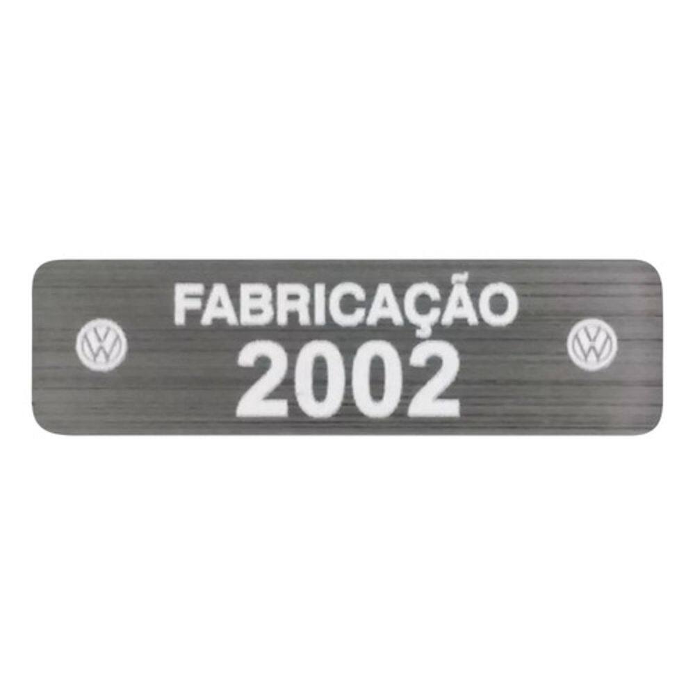 Adesivo Etiqueta Ano Fabricação Compatível Volkswagen 2002