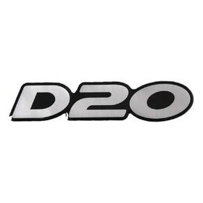 Adesivo Emblema Chevrolet D20 D 20 Resinado Prata D20R01