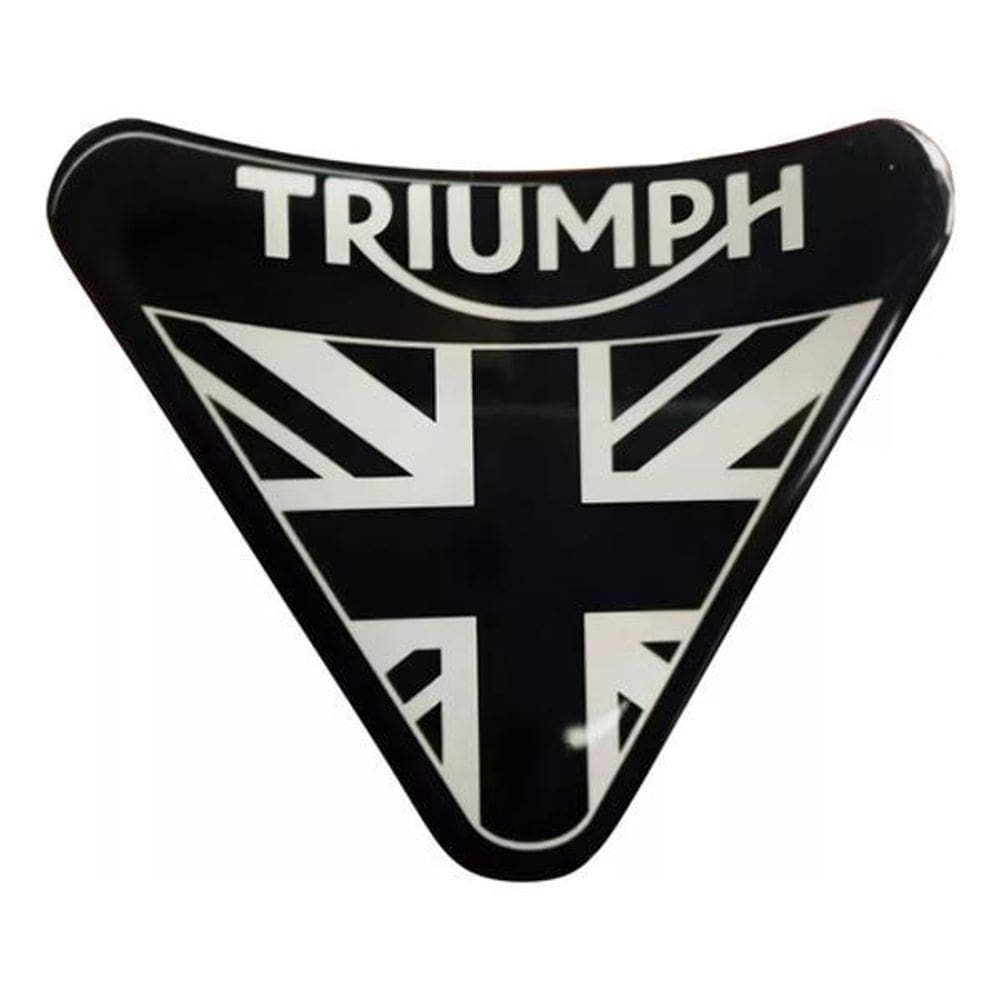 Adesivo Resinado Escudo Compatível Com Triumph 7,5X9 Rs05