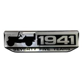 Emblema 3D Jeep Renegade Wrangler Compass Sport 1941 75 Anos