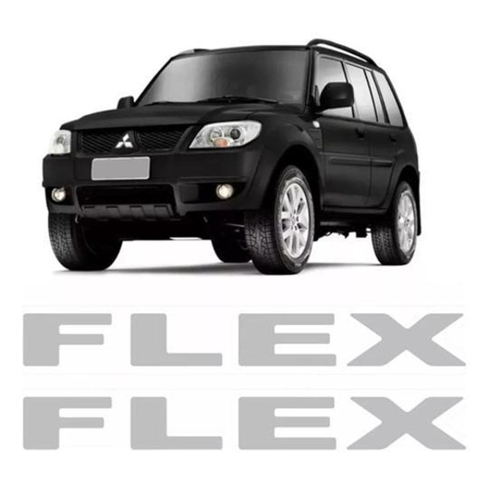 Par Adesivos Flex Capo Mitsubishi Pajero Tr4 Cinza Tr4006 Fk