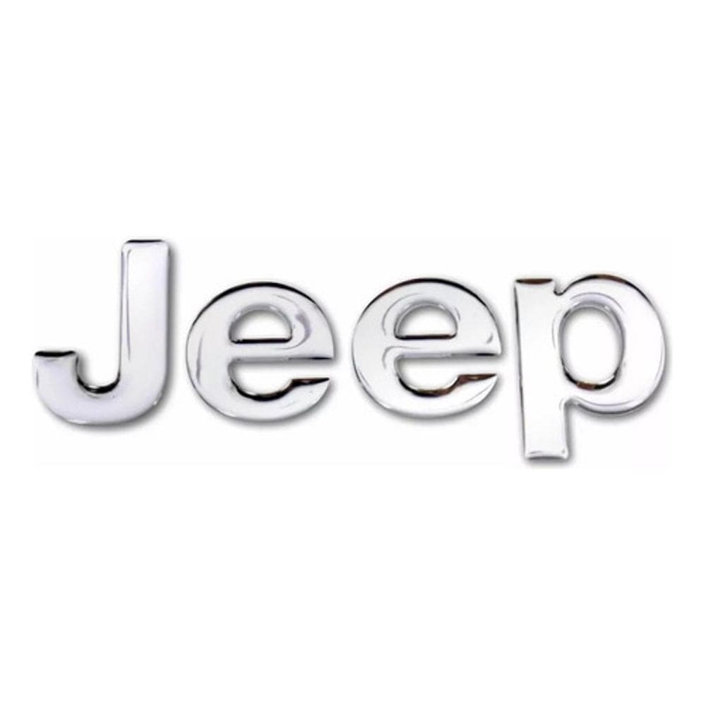 Emblema Adesivo Resinado Jeep Cherokee Cromado Jeep
