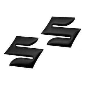 Emblema Adesivo Resinado Logo Tanque Suzuki Preto Par