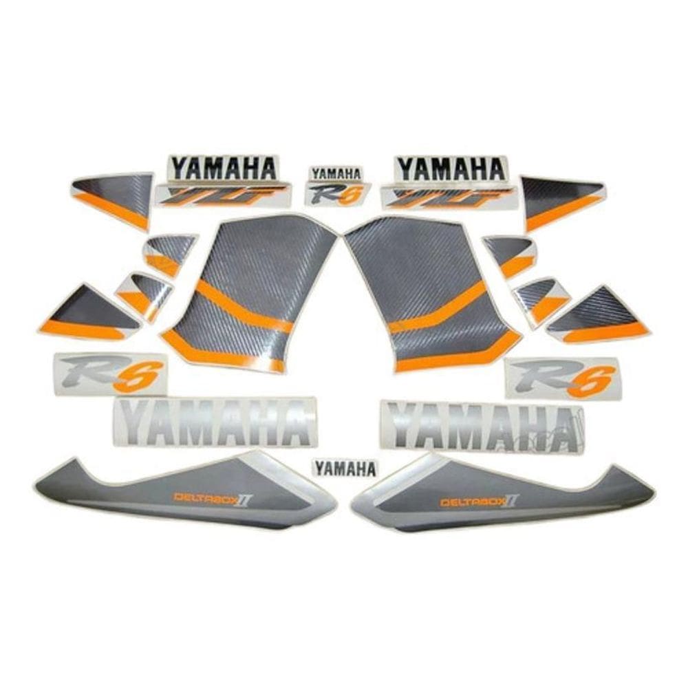 Yzfr61999 Prata Preta R699Pp Emblema Gráfico R6