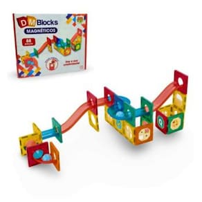 DM Blocks 88 Pecas DM Toys Blocos de Montar Magneticos Jogo de Encaixe Brinquedo Recreativo