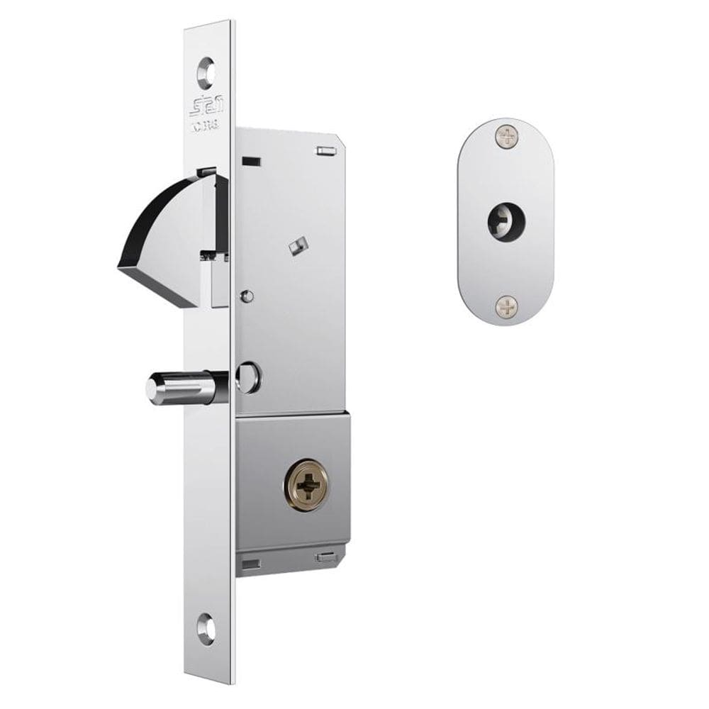 Fechadura Stam Para Porta De Correr 1940 Chave Tetra Inox