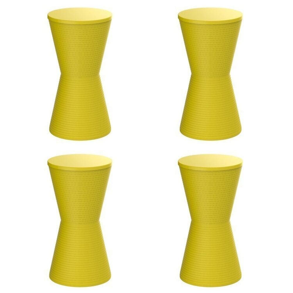 Conjunto com 4 Banquetas Dub Limão Siciliano